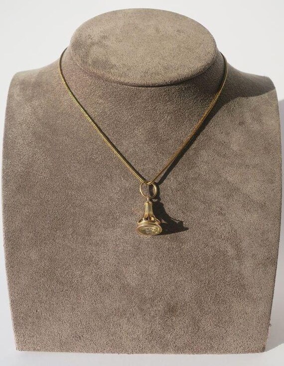 Rare pendentif sceau à cacheter ancien - Intaille… - image 9