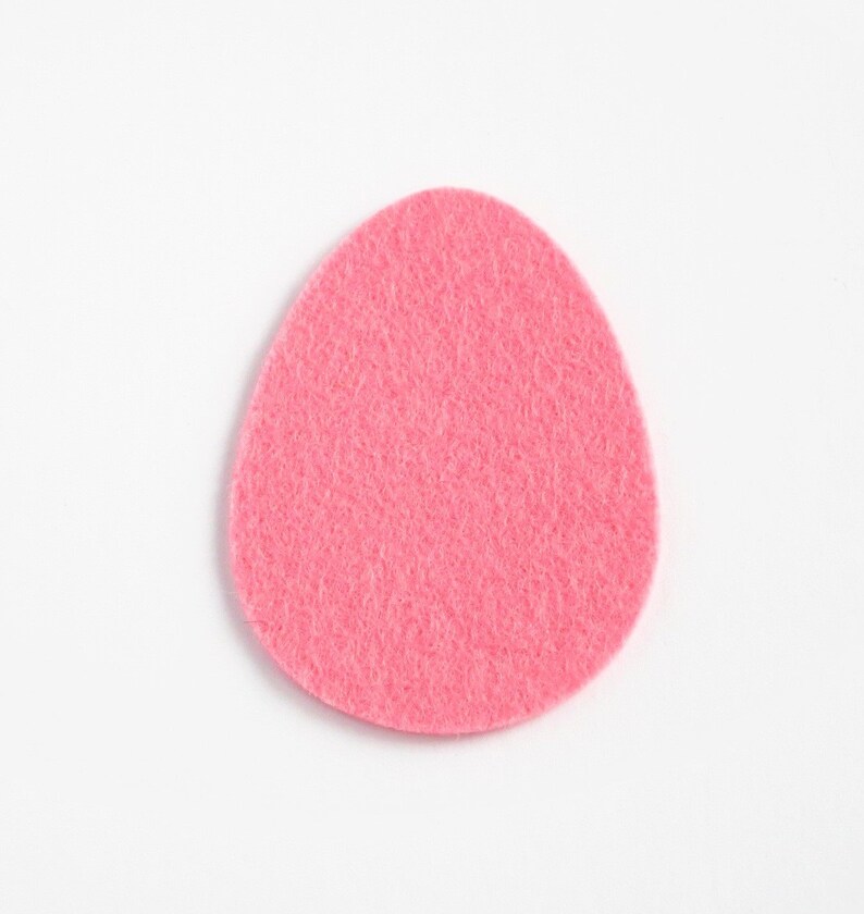 Felt Easter Eggs Flower die cut felt shapes Easter decoration gift handmade home decor Ideal for craft project Set of 24 eggs 12 flowers