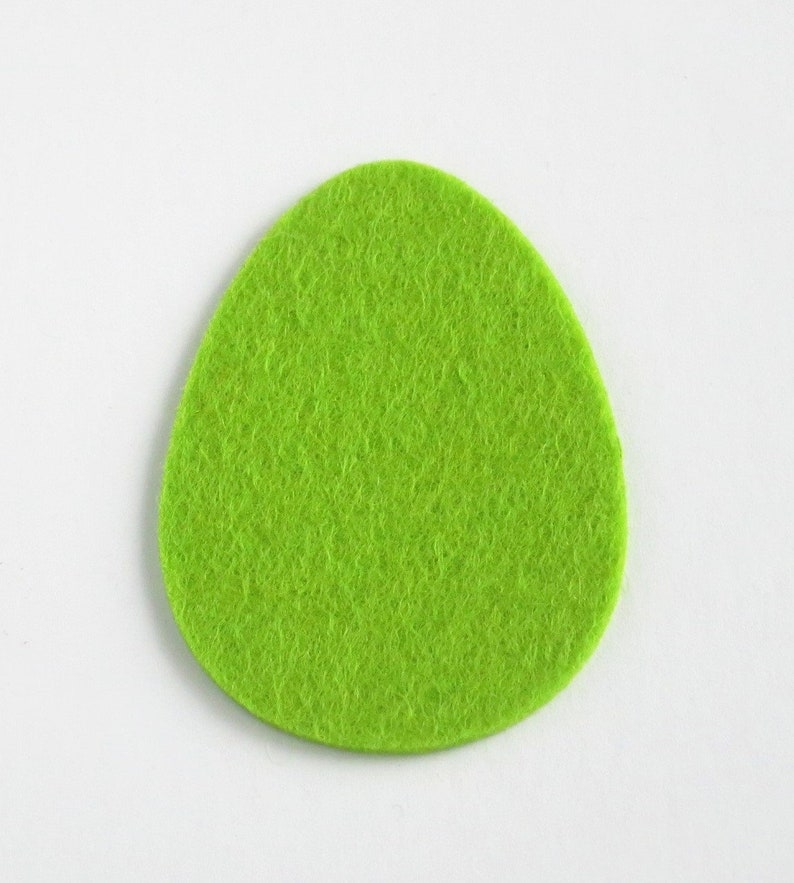 Felt Easter Eggs Flower die cut felt shapes Easter decoration gift handmade home decor Ideal for craft project Set of 24 eggs 12 flowers
