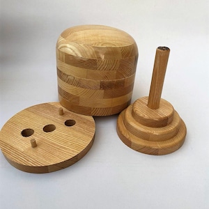 Wooden Hat Block on Stand / Oval or Round Open Crown Hat Block / Hat ...