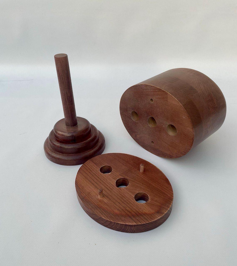 Wooden Hat Block - Oval Open Crown Hat Block for Millinery & Hat Making ...