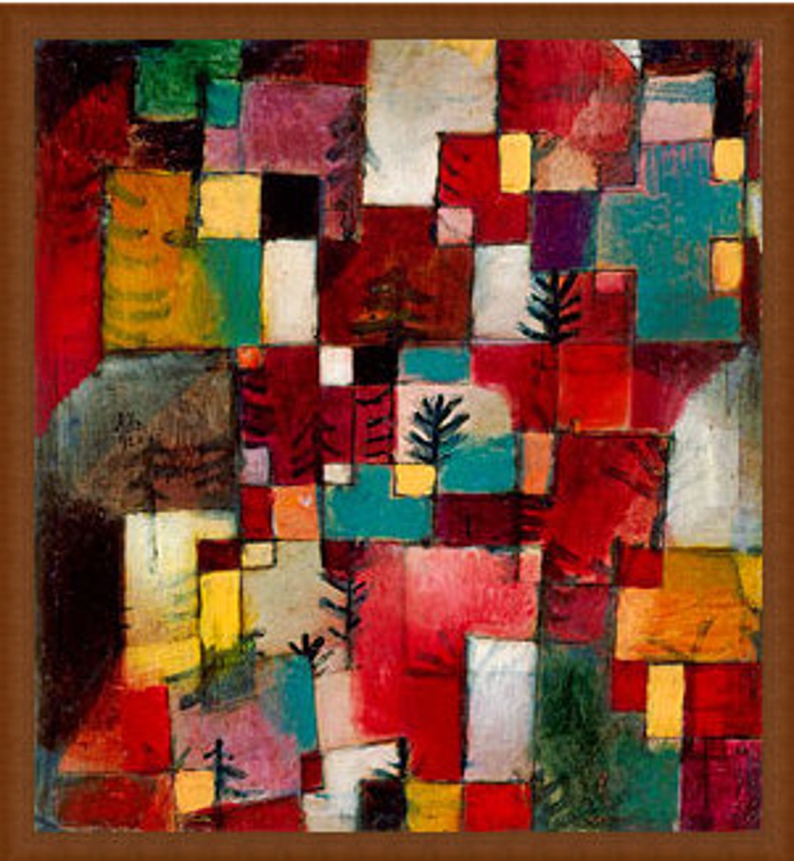 Paul Klee poster Art Canvas Painting Print Wall Decor cubism | Etsy