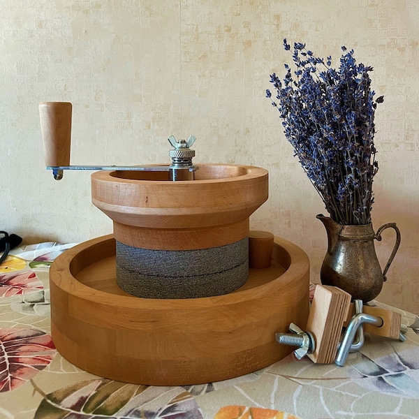 Molino de harina Molino de grano de piedra manual Molinillo de harina Para molinero