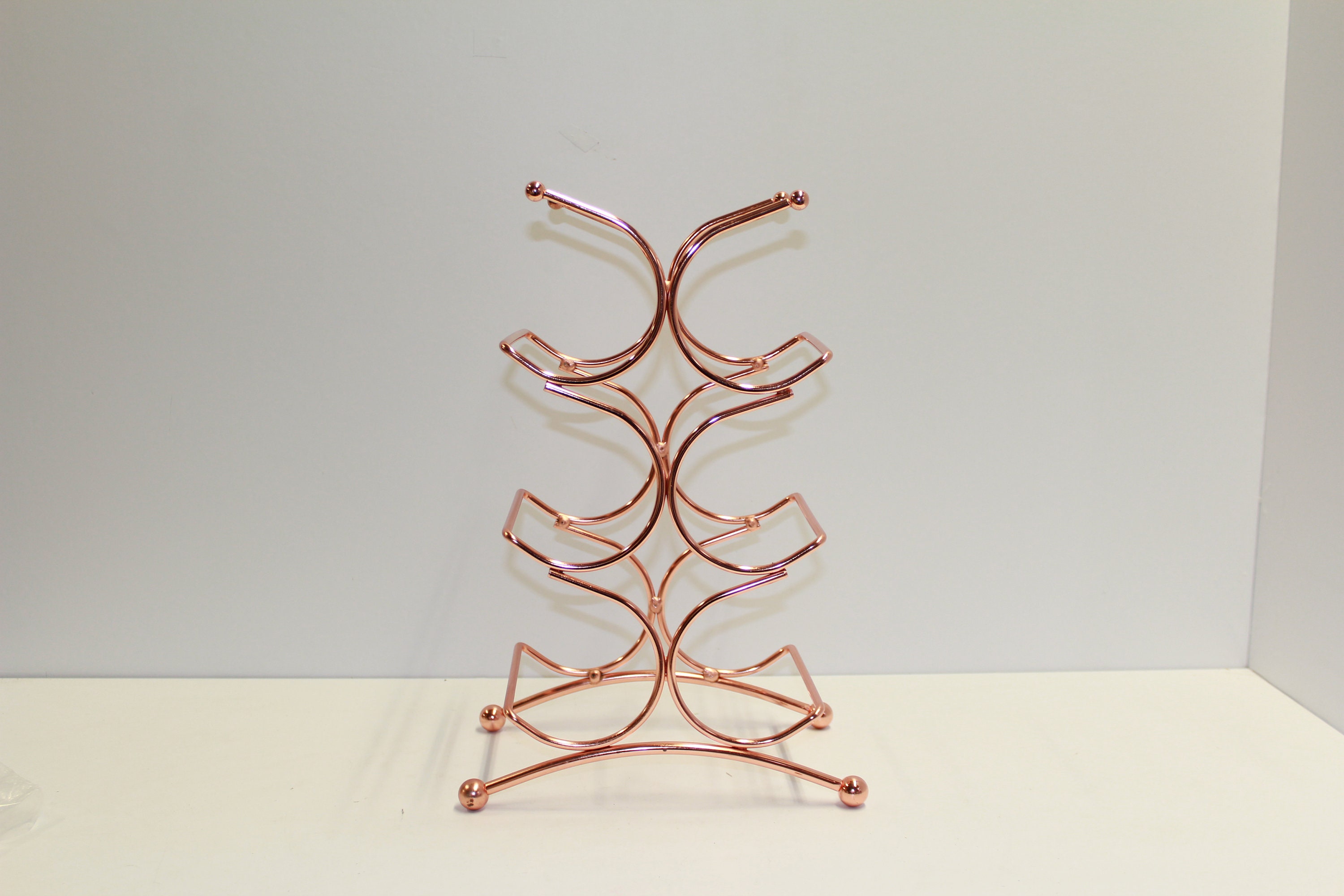 Rose Gold Wine Rack Beverage Holder Drinks Storage Etsy