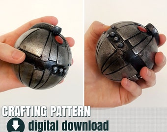 eva foam pattern, thermal detonator, downloadable PDF,  FR + EN