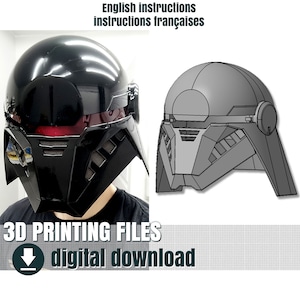 3D Print File, Second Sister Helmet, STL File