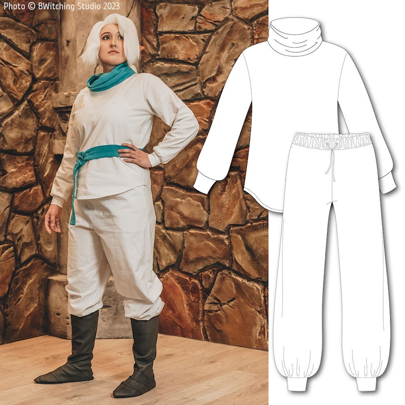 Cleric Robe Pattern Sewing + Crafting Pattern, Cleric Costume, Downloadable PDF File, FR+EN ...