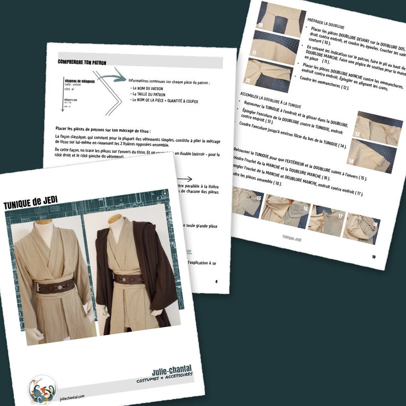 Sewing Pattern BUNDLE Jedi Style Costume, Downloadable PDF File image 8