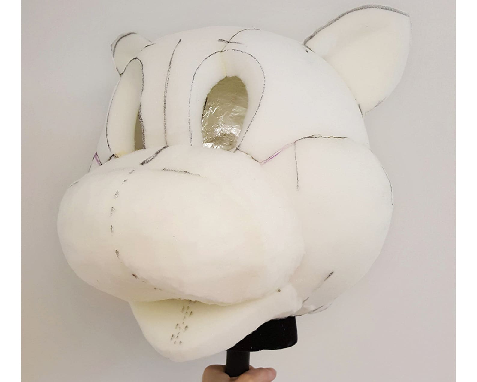 Upholstery Foam Pattern Mascot Head Base Downloadable PDF Etsy