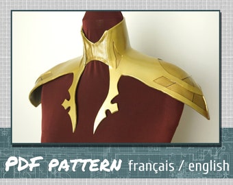 EVA foam pattern, Vampire Neckpiece, Carmilla, downloadable PDF