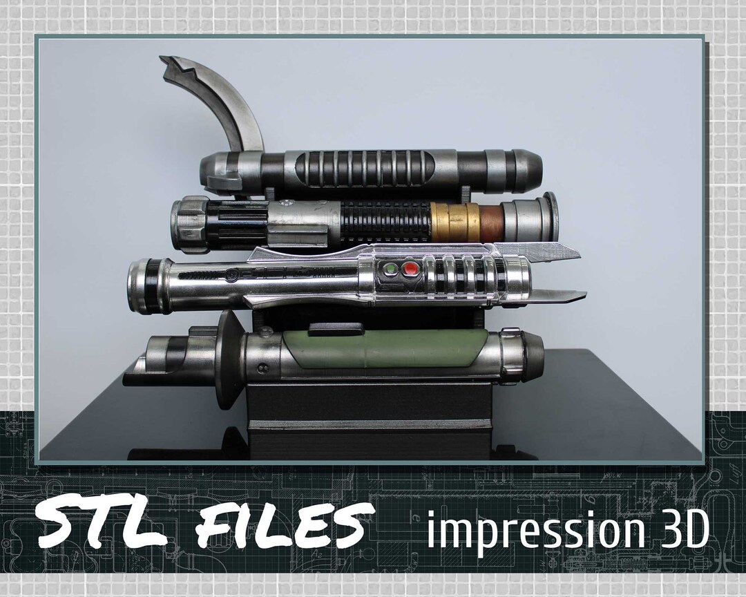 3D Print File Set Build Your Own Lightsaber STL File - Etsy