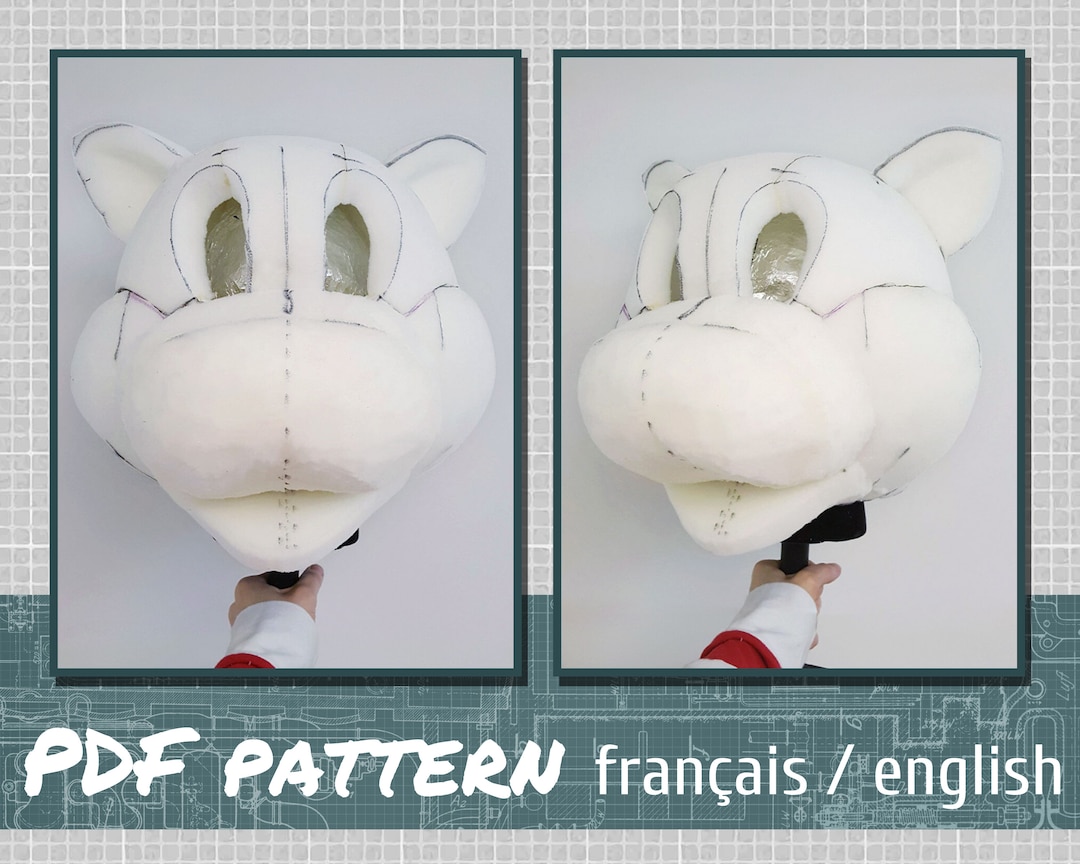 Upholstery Foam Pattern, Mascot Head Base, Downloadable PDF Etsy