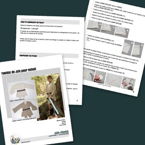 Sewing Pattern for Kid, Jedi Style Tunic Only, Downloadable PDF File FR ...