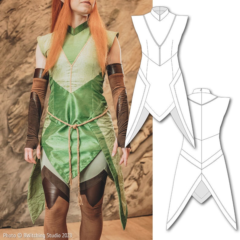 Tunic Rope Pattern Sewing Sewing Pattern, Druid Costume, Downloadable PDF File, FR + EN - Etsy