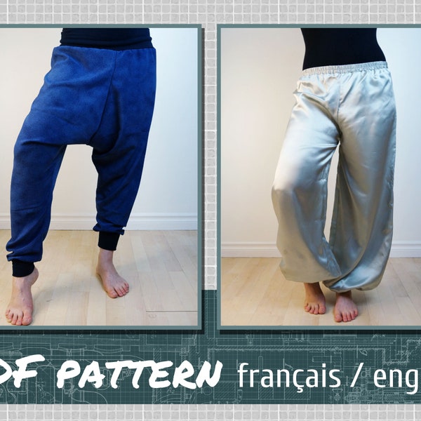 Shop Harem Pants Pattern Etsy