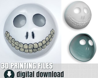3D print files: masks of Barrel, the little skeleton, STL files