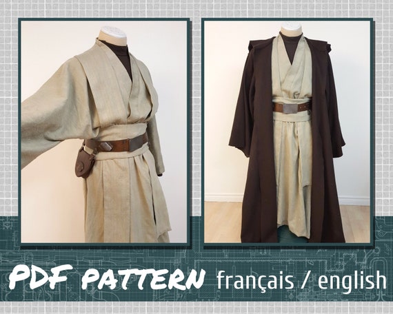 Jedi costume pattern. Available sizes: XS to 5XL – juliechantal