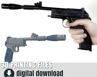 3D-Druckdatei, Prinzessin Leias Blaster, in A New Hope, STL-Datei