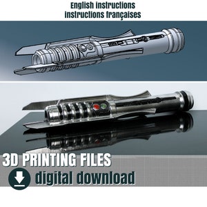 3D Print File, Darth Revan&#39;s lightsaber, STL File