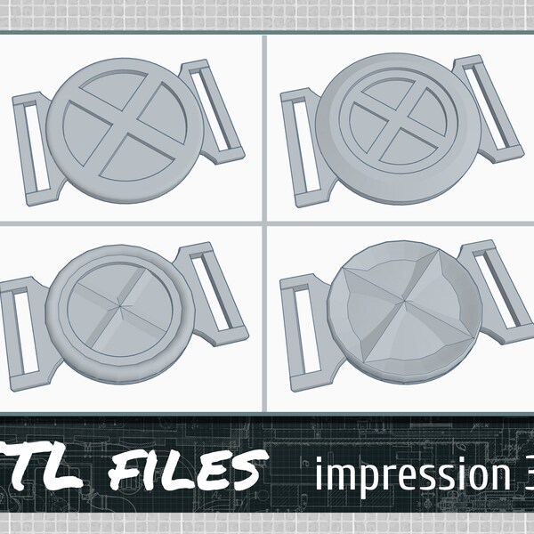 Xmen Buckle Stl Etsy