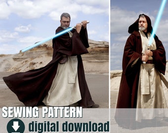Sewing Pattern, old Ben Costume, episode IV, Downloadable PDF File