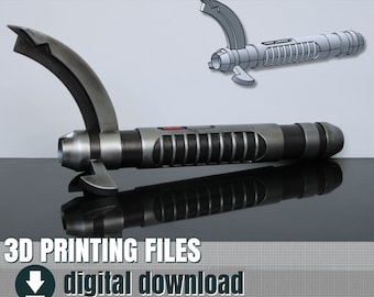3D Print File, Maul's lightsaber, STL File
