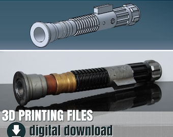 3D Print File, Obi-Wan lightsaber, STL File