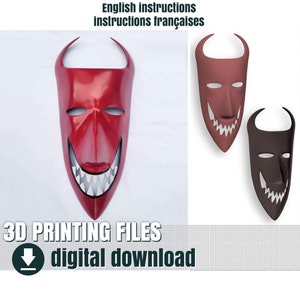3D print files: masks of Lock, the little imp, STL files