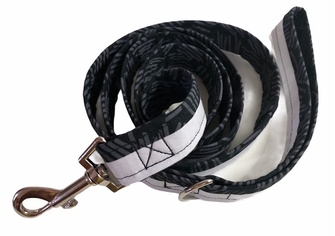 Black and Grey Custom Dog Leash Etsy