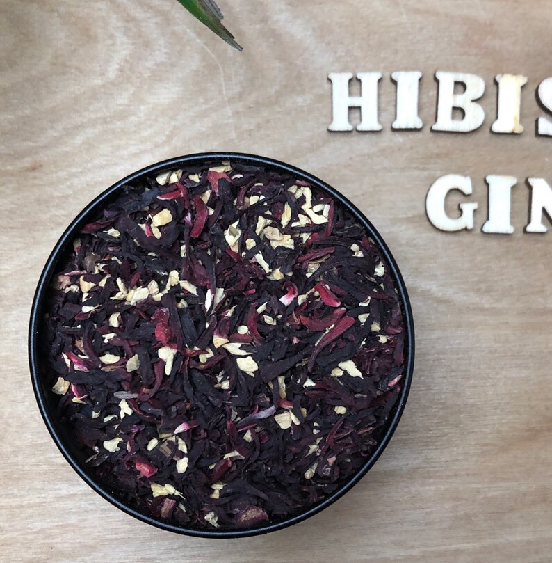 Hibiscus Ginger Bath Tea Herb Flower & Salt Healing Blend Etsy