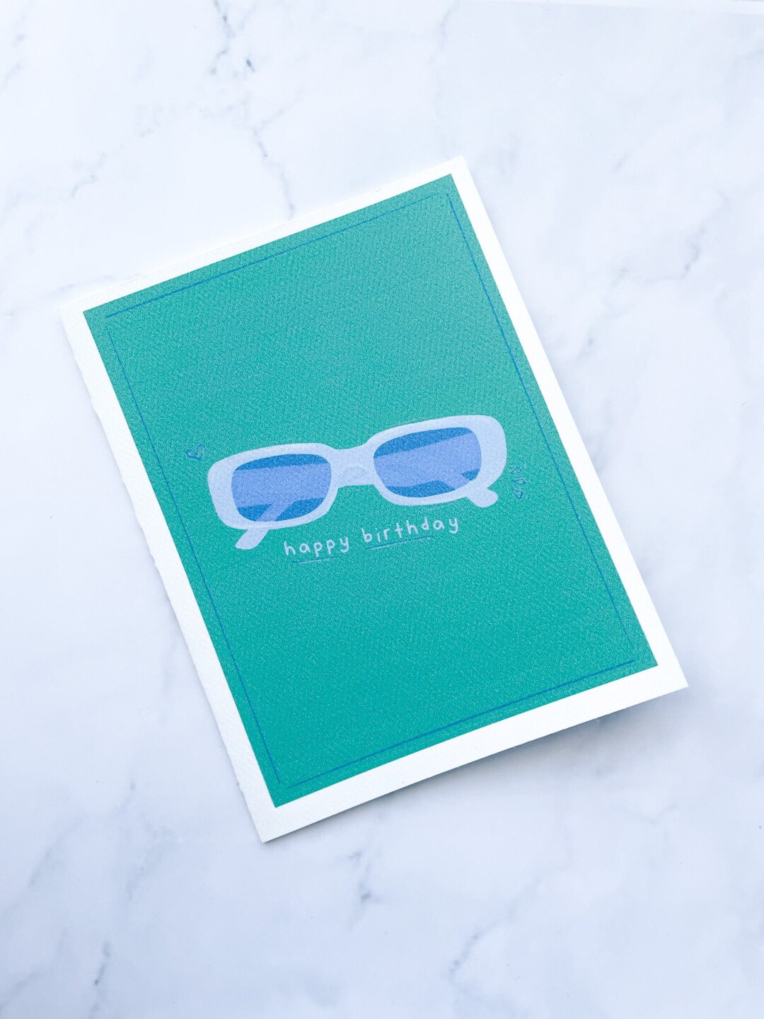 Sunglasses Happy Birthday Card Birthday Card Cute Cards Etsy