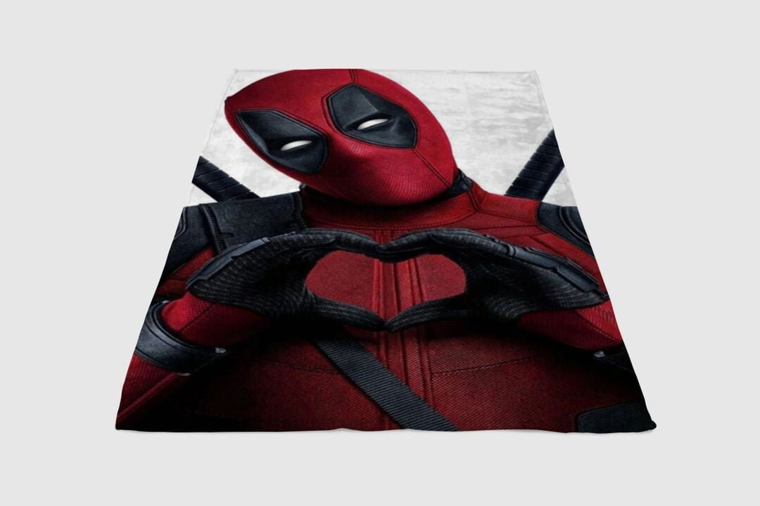 Deadpool Love Fleece Blanket Sherpa Blanket Etsy