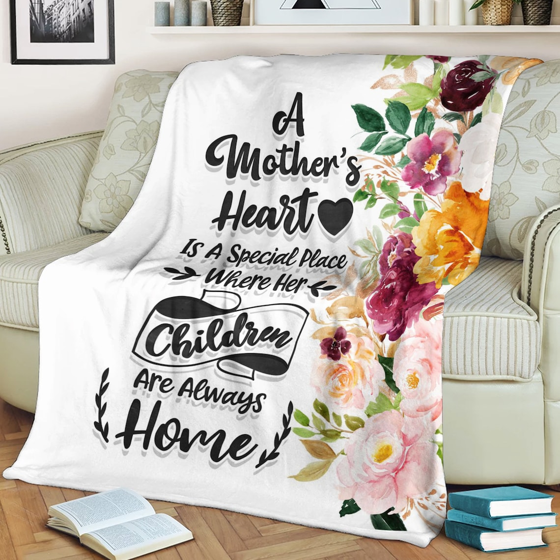 Personalized To Mom Blanket Cute Mom Birthday Gift Etsy
