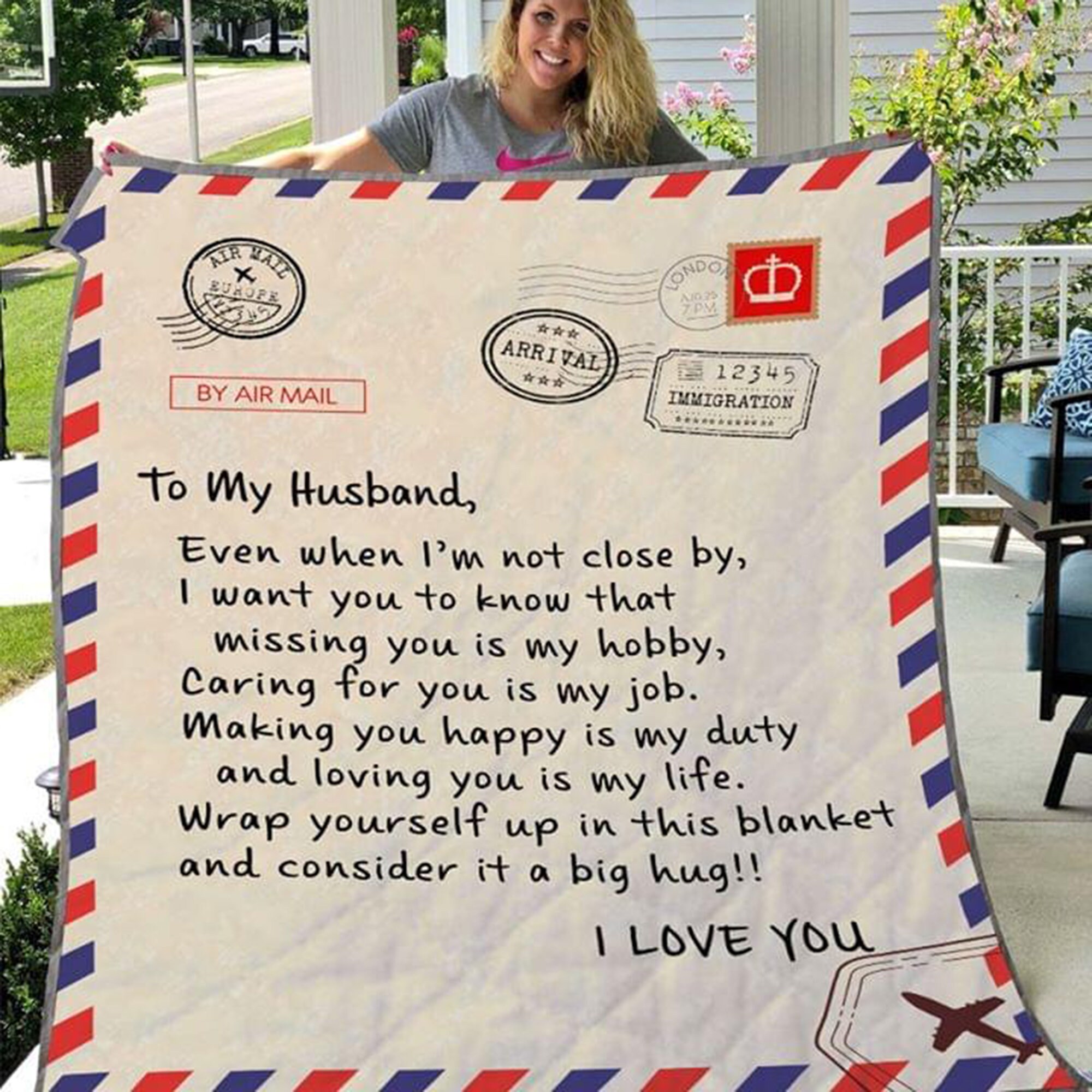 Personalized Letter To My Husband Couple Love Gift Valentine Etsy