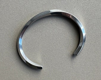 Men's Twisted Stainless Cuff Bracelet, 4mm