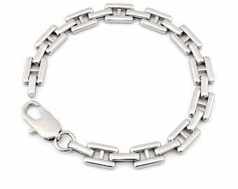 Elegant Stainless Steel Bracelet | Minimalist Everyday Jewelry | Unisex Silver Bracelet