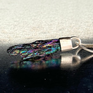 Quartz Crystal Pendant Necklace | Sterling Silver Talisman | Natural Stone Jewelry