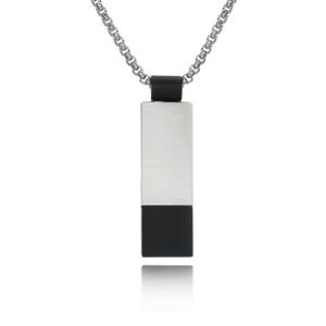 Collier pendentif | Bijoux en acier inoxydable | Suspension minimaliste moderne