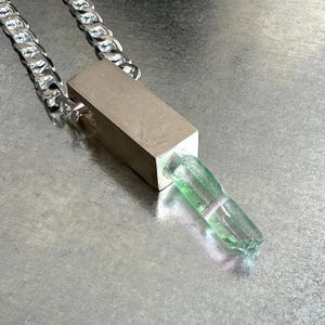 Quartz Crystal Pendant Necklace | Sterling Silver Talisman | Natural Stone Jewelry