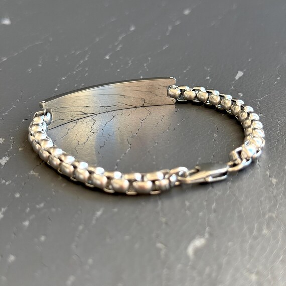 JewelryWe Bracciale Catena Personalizzabile Con Incisione – In Acciaio Inossidabile, Regalo Per Lui E Lei (Lunghezza Regolabile 15+5 Cm)