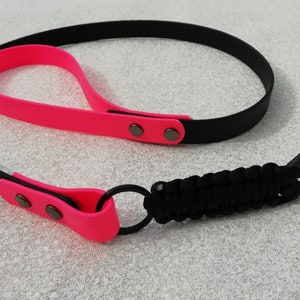 Dual coloured Biothane/paracord lead