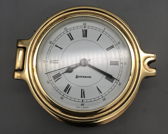 Vintage Benchmark Brass Porthole Clock. - Etsy
