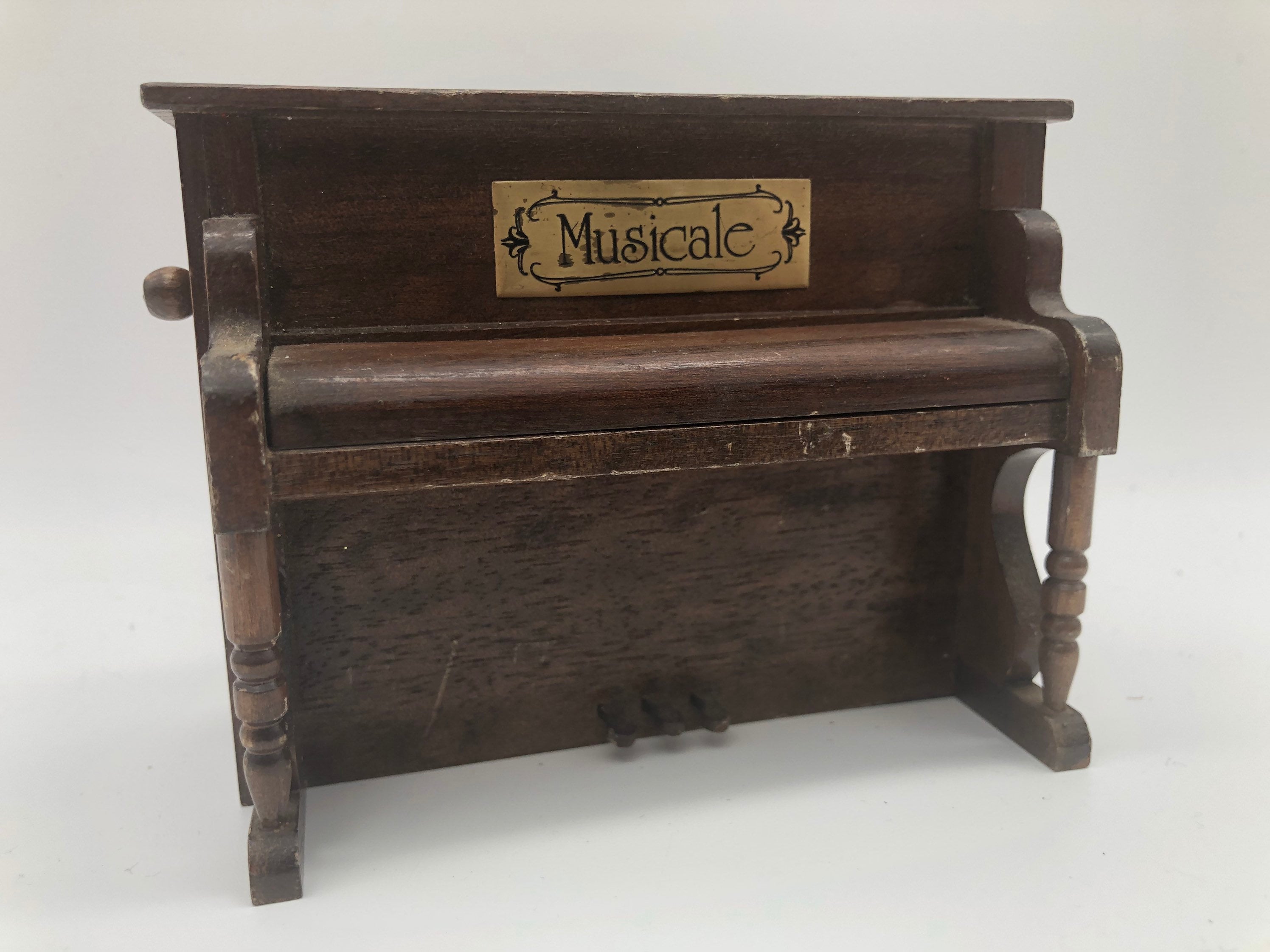 Vintage Musicale Wooden Piano Music Box. - Etsy