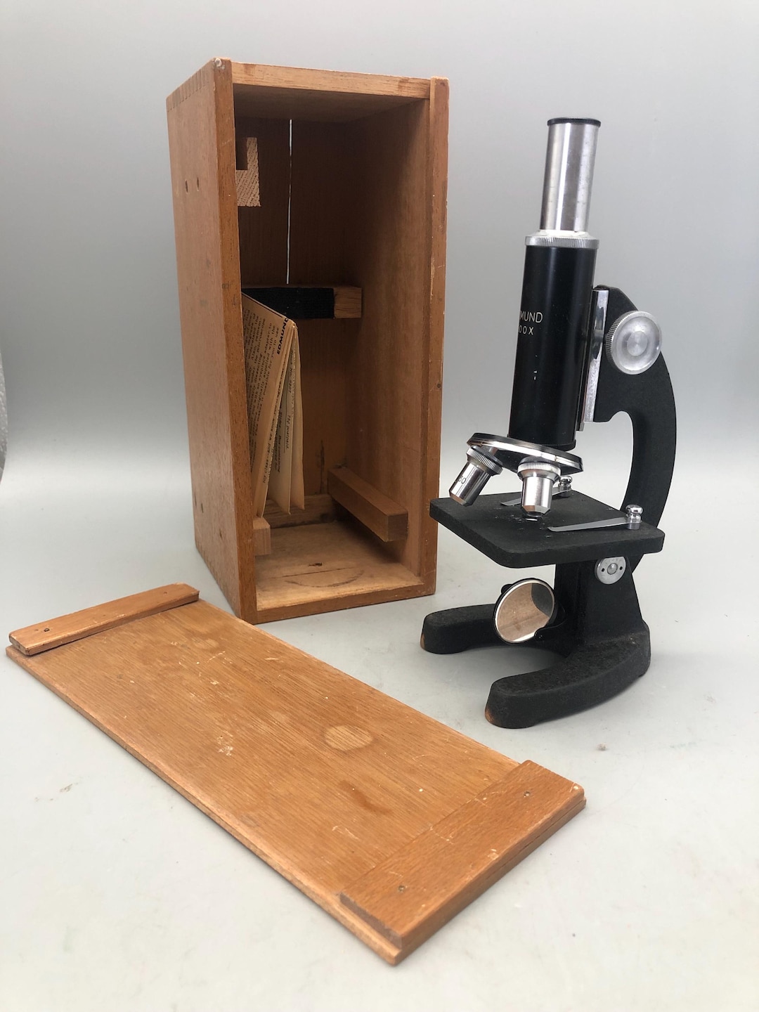 Vintage Bushnell Model 500 Microscope in Original Wooden Box. - Etsy