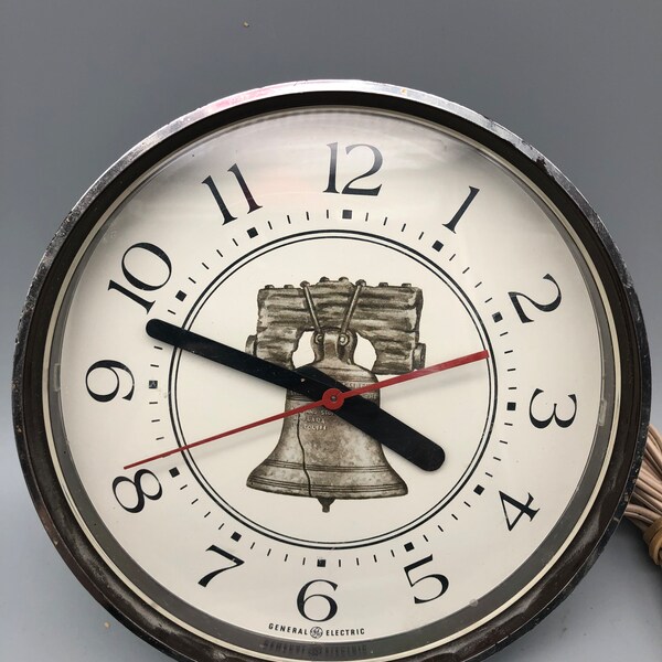 Plug in Wall Clock Etsy