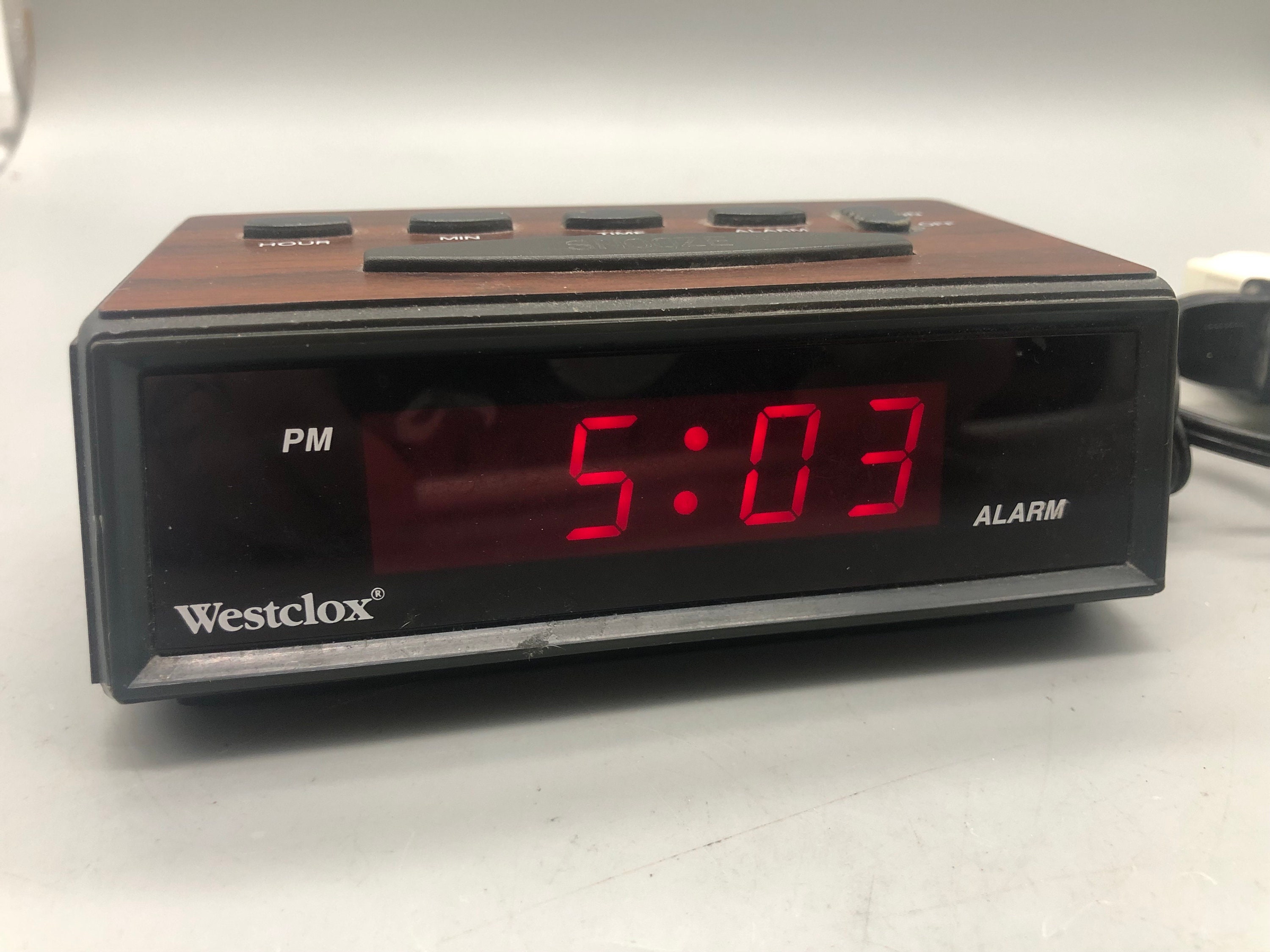 Vintage Westclox Digital Alarm Clock. Model 170861. - Etsy