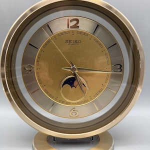 Seiko Vintage Table Clock - Etsy