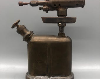 Vintage Otto bernz co. brass blow torch.