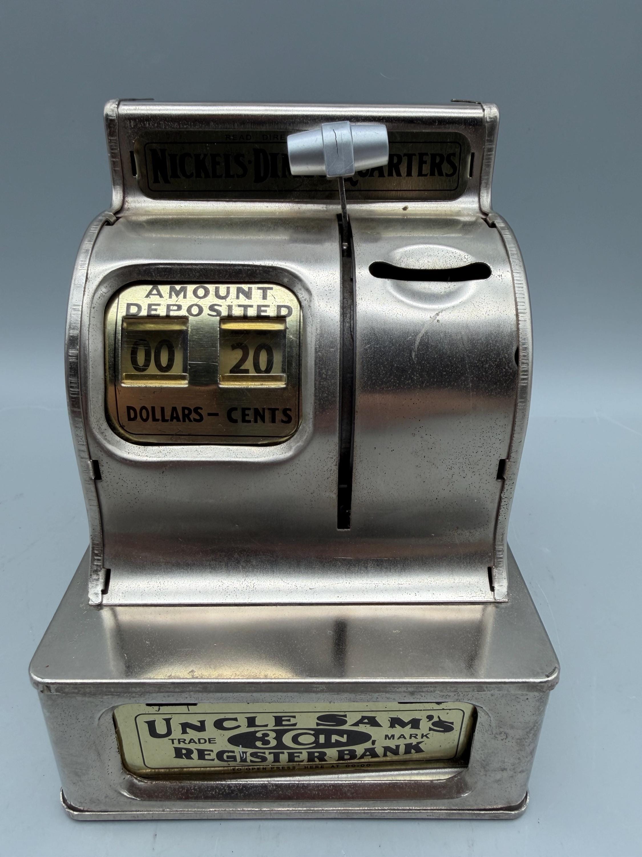 Uncle Sam's 3 Coin Register Bank - Etsy