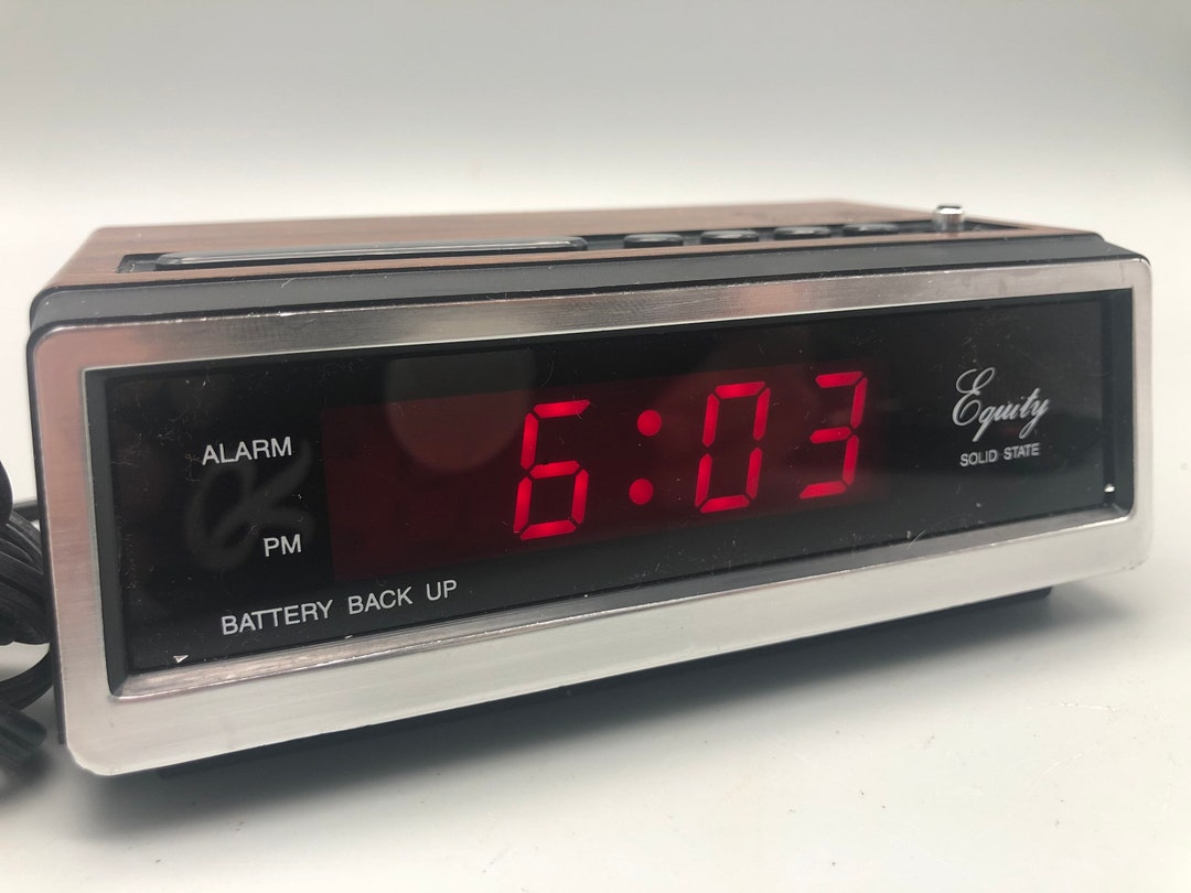 Vintage Equity Digital Alarm Clock. Model 1016 Etsy